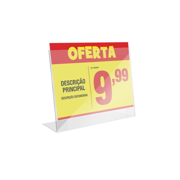 Porta-cartaz Apoio A5 Horizontal