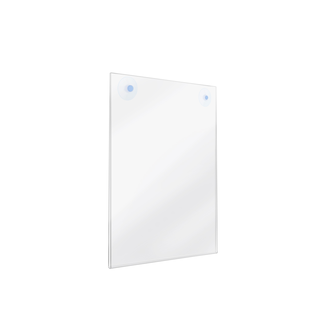 Porta-cartaz A4 Vertical com Ventosa